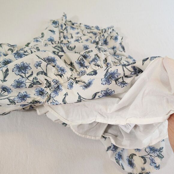 J.Crew Women's Floral Tiered Midi Dress Preppy Coastal Flowy Beachy Ruffles 10 - Picture 9 of 11